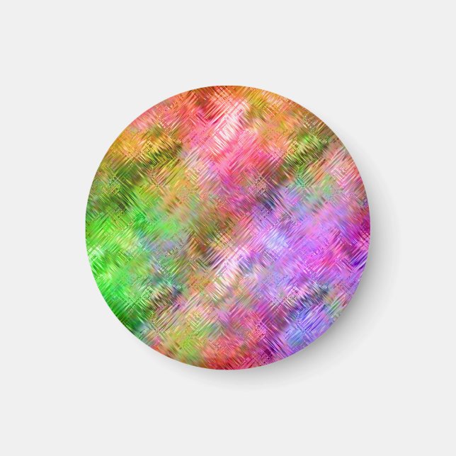 Imán Colorida textura de vidrio opal (Frente)