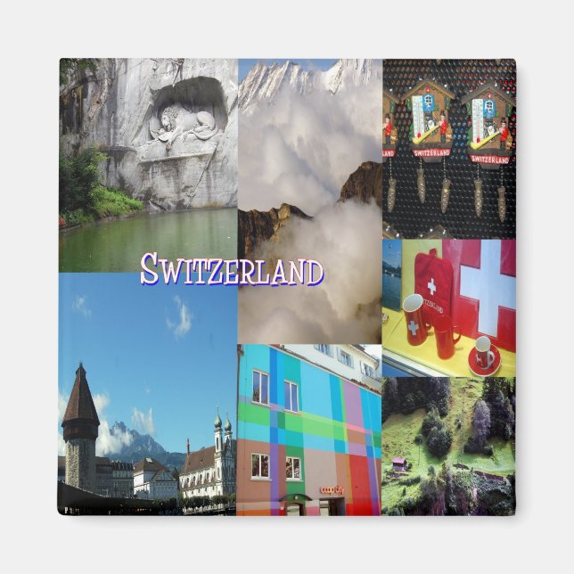Imán Coloridas imágenes de Suiza de Celeste Sheffey (Frente)
