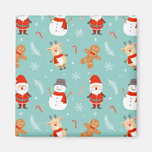 Imán Coloridas Navidades merry y Bright 2023 Familia Ho