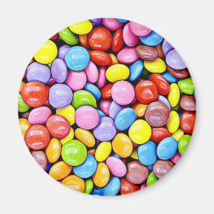 Imán Coloridas piezas de caramelo Refrigerador de alime