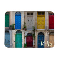 Coloridas puertas delanteras en Malta