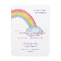 Colorido acuarela Rainbow Bridal Shower