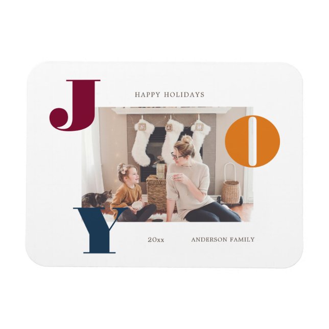 Imán colorido audaz escritura moderna foto festividad  (Horizontal)