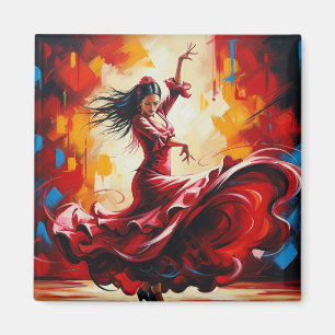 Imán Colorido bailarín flamenco de España