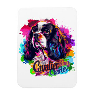 Imán Colorido Cavalier King Charles Spaniel Perro Vibra