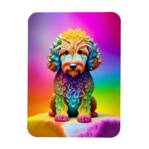 Imán Colorido de Goldendoodle