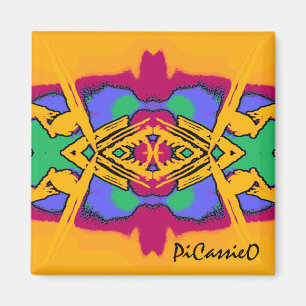 Imán colorido del diseño del diamante de Geo