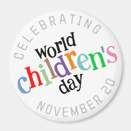 Imán Colorido Día Mundial del Niño