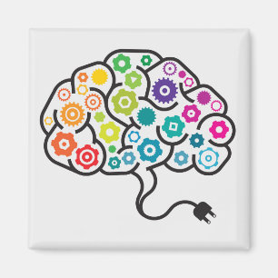 Imán colorido en el cerebro-gimnasio