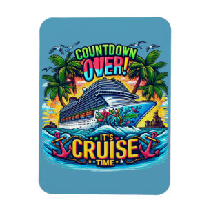 Imán Colorido "Es hora de cruceros" Cuenta regresiva Ba