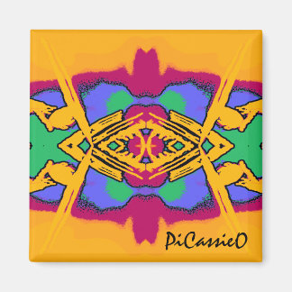 Imán Colorido Geo Diamond Design Magnet