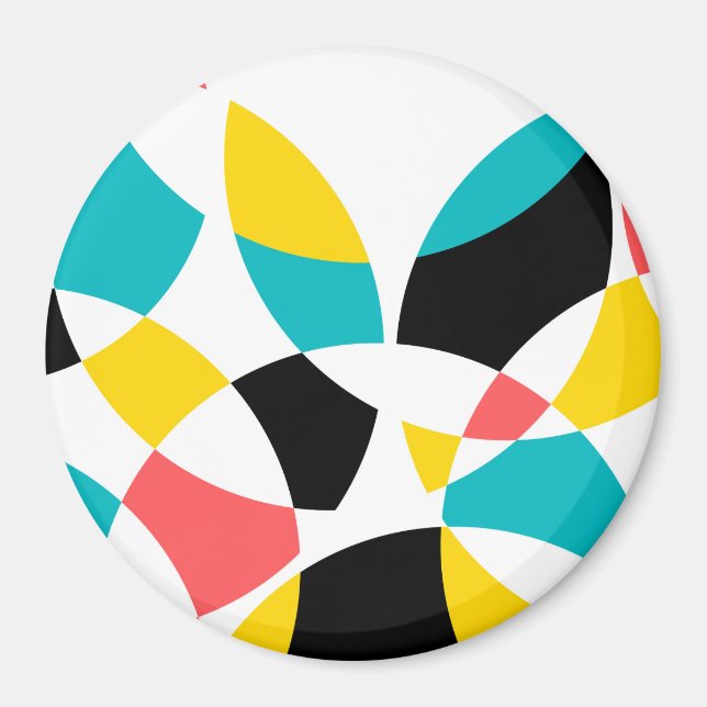 Imán Colorido, moderno, moderno, moderno, fresco, único (Frente)