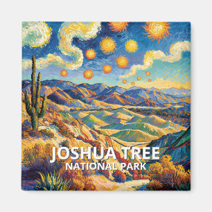 Imán Colorido paisaje de Keys View de Joshua Tree al es