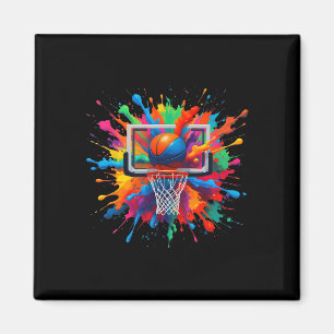Imán Colorido Tie Dye Aro Neto Slam Dunk Salpicaduras