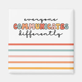 Imán Colorido, todos se comunican de forma diferente