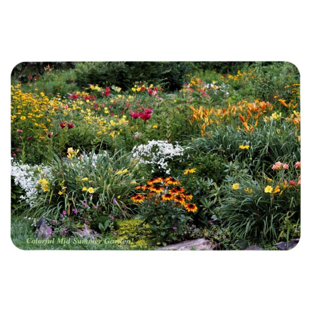 Imán ¡Coloridos Jardines Medianos! (Horizontal)