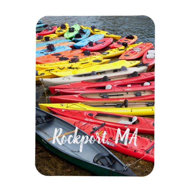 Imán coloridos kayaks, MAMÁES Rockport (Vertical)