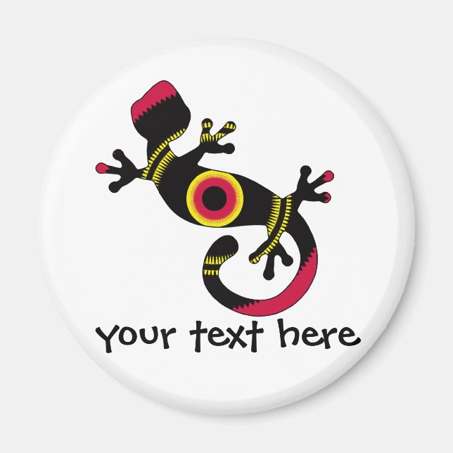 Imán Colorous Fun Gecko Lizard (Frente)