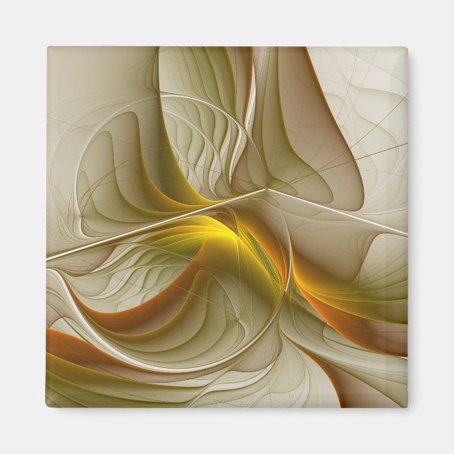 Imán Colors of Precious Metals, Abstract Fractal Art (Frente)