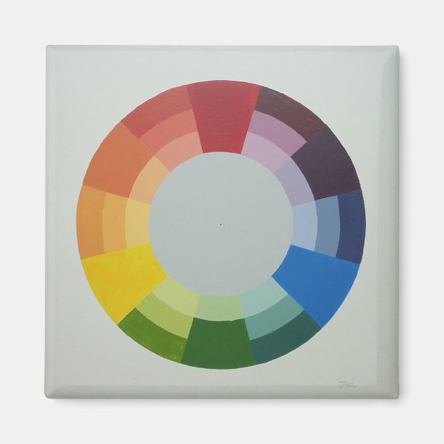 imán COLORWHEEL (cuadrado) (Frente)