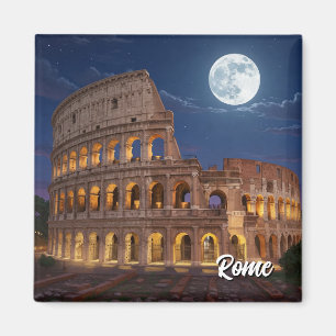 Imán Colosseo de Roma de noche