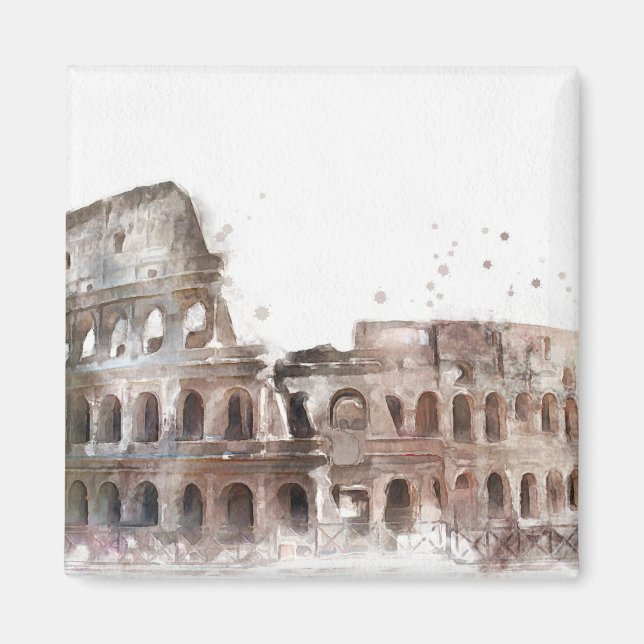 Imán Colosseo Roma Vintage Magnet (Frente)