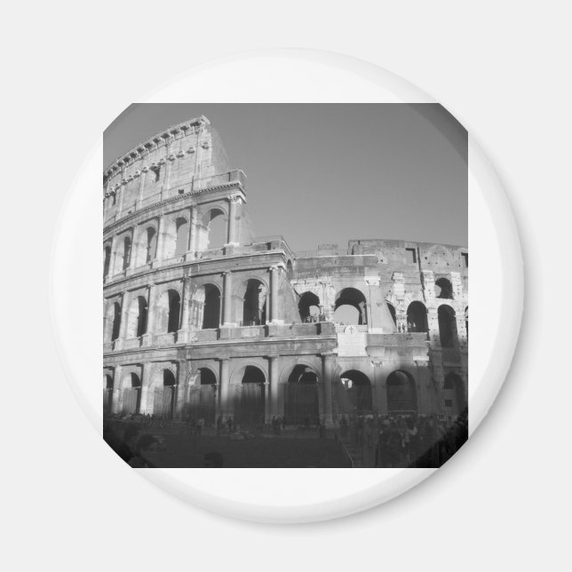 Imán Colossio blanco y negro (Frente)