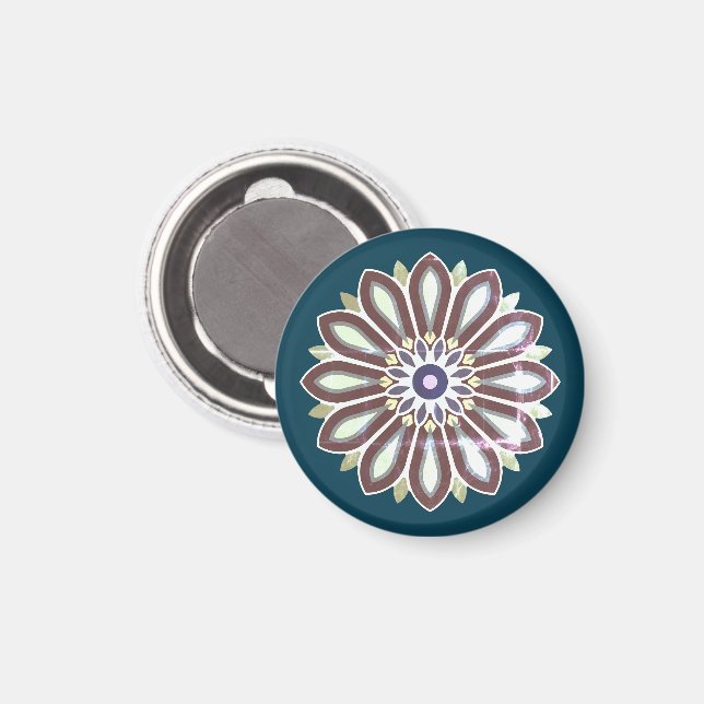 IMÁN COLOURFULL FLOWER ART GIFT DAUGHTER MOM BOSS 2026 (Anverso/Reverso)