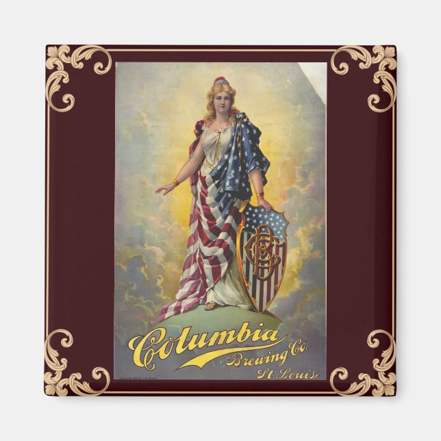 Imán Columbia Brewing Co. Poster (Frente)