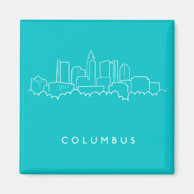 Imán Columbus, Línea Aérea de Ohio (Frente)