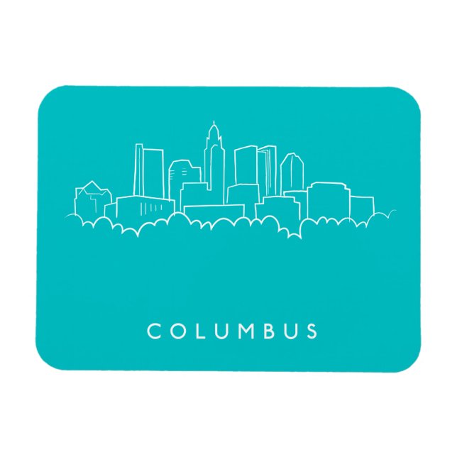 Imán Columbus, Línea Aérea de Ohio (Horizontal)