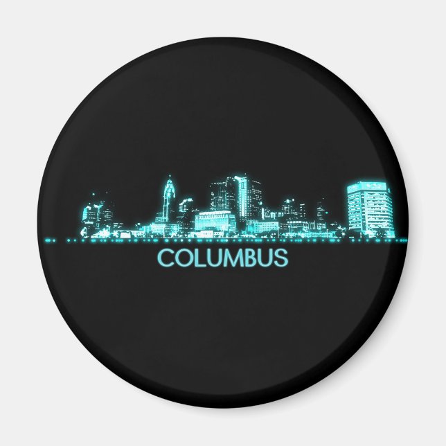 Imán Columbus Skyline (Frente)