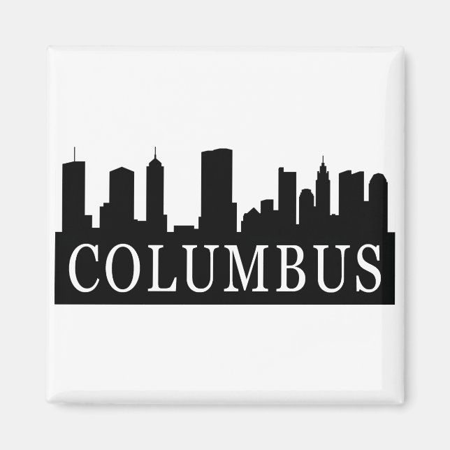 Imán Columbus Skyline (Frente)