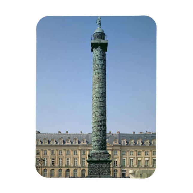 Imán Columna Vendome, con bajorrelieves que registran N (Vertical)