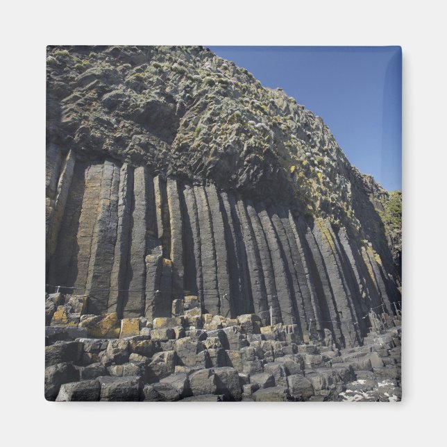 Imán Columnas basálticas por Cueva de Fingal, Staffa, o (Frente)