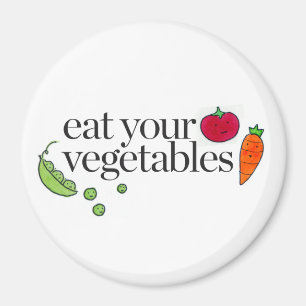 Imán Coma sus verduras