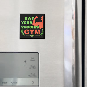Imán Coma tus verduras entrenamiento vegano motivación 