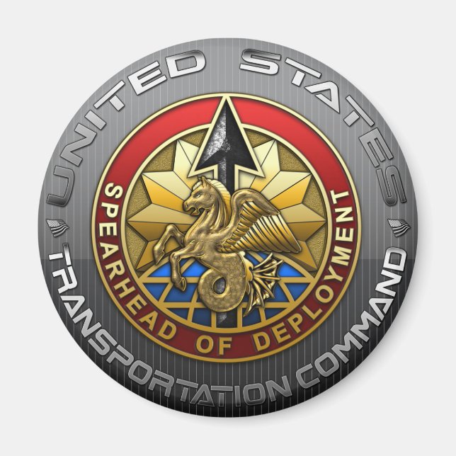 Imán Comando de Transporte de Estados Unidos (Frente)