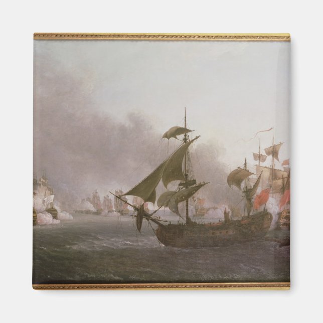 Imán Combate naval en la isla de Granada (Frente)