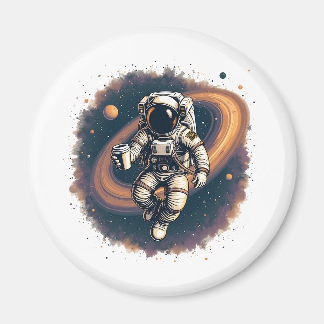 Imán Combustible Cafeína Para El Café Universo Lover (Frente)