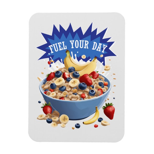 Imán Combustible el cereal del día (Vertical)