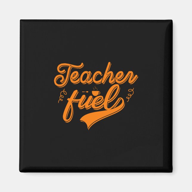 Imán Combustible para profesores de arte del café (Frente)