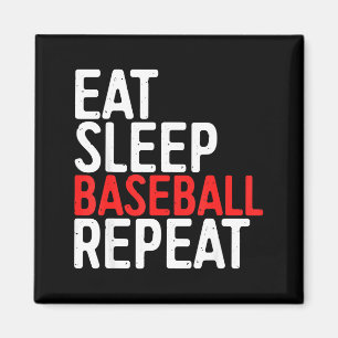 Imán Come Baseball Dormir Repetir Camiseta Regalo Depor