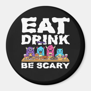 Imán Come Bebe Sé Miedo Monstruo Halloween Creativo