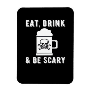 Imán Come Bebe Y Sé Espantoso Cerveza De Halloween Vint