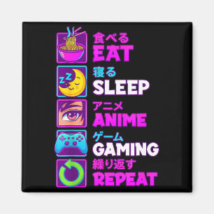 Imán Come Dormir Anime Juegos Repetir Kawaii Otaku Anim