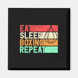 Imán Come Dormir Boxeo Repetir Retro Luchador de Mma Ki