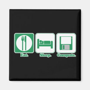 Imán come dormir computadora (verde)