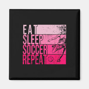 Imán Come Dormir Fútbol Repetir Divertido Footller Camp