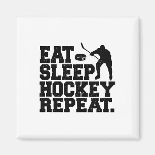 Imán Come Dormir Hockey Repetir - Divertido Hockey